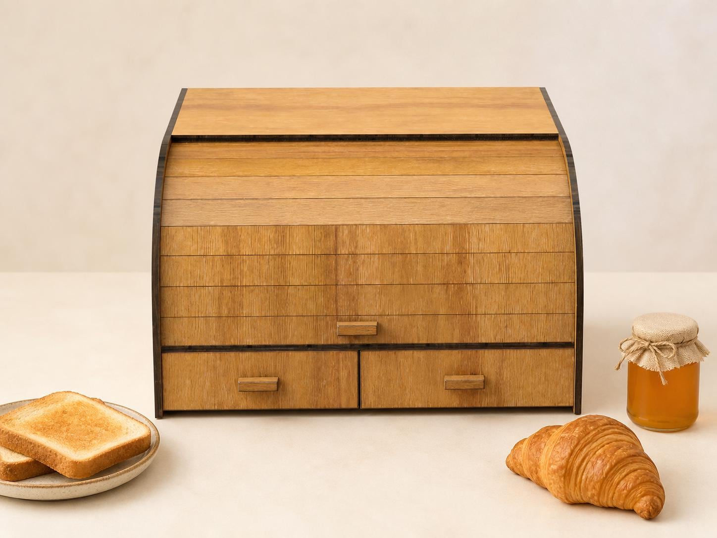 Laser Cut Bread Box Design Files: DIY Woodworking Plans (digital ...