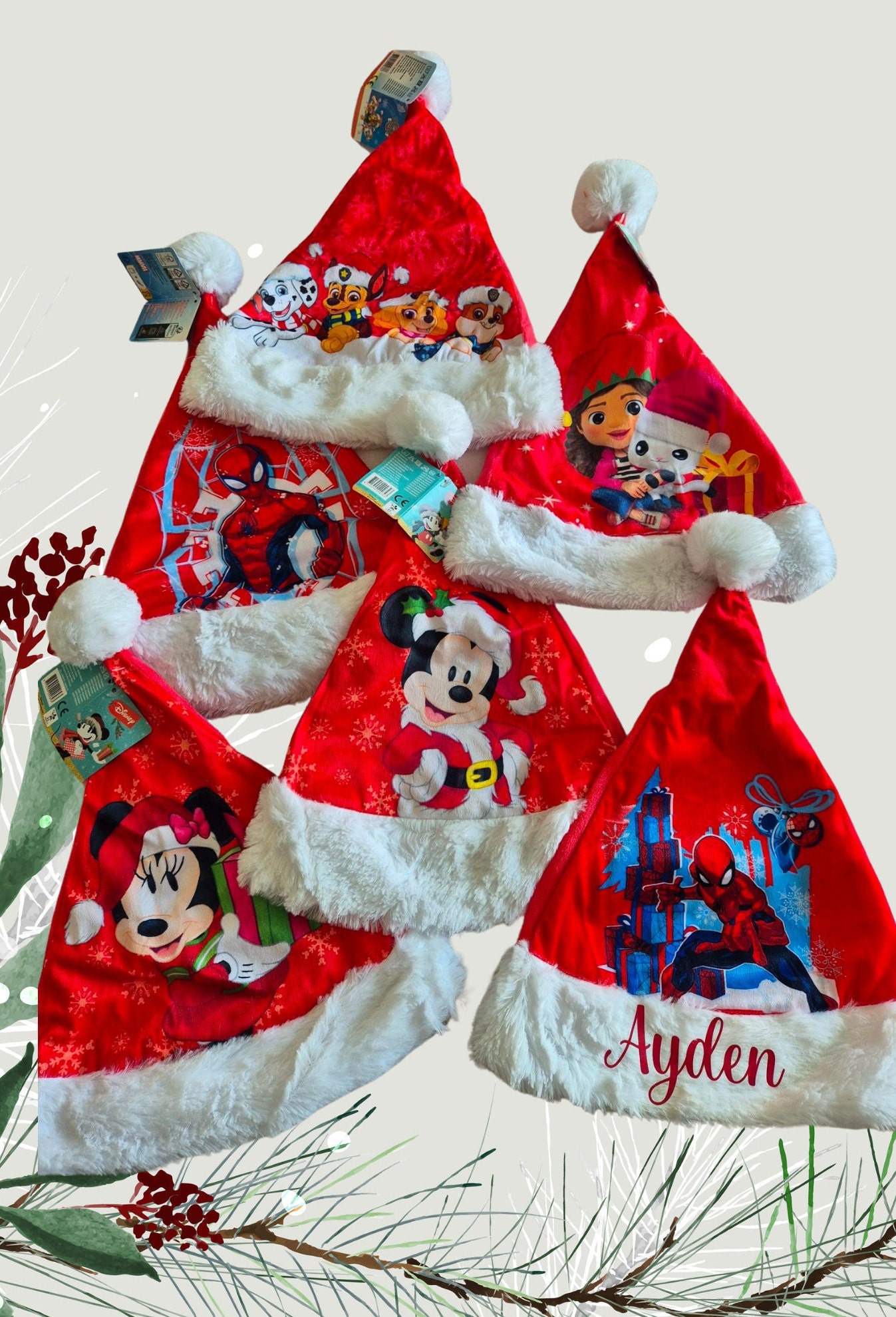 Bonnet De Noël Personnalisé Avec Photo – Pour Enfants Et Adultes, Tissu Doux - 10