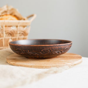 Terracotta Clay Pot, Clay Cookware, Clay Pot With Lid, Earthen Kadai, Unglazed Clay, pottery bowl, Ceramic serving bowl, Ukrainian gift