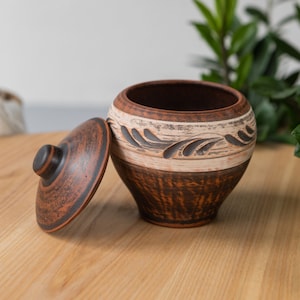 READY TO SHIP, Clay Pot, Handmade Clay Pot, Clay Pot With Lid, Unglazed Clay, Terracotta pots, Kitchen decor, Clay Utensils, Home gift