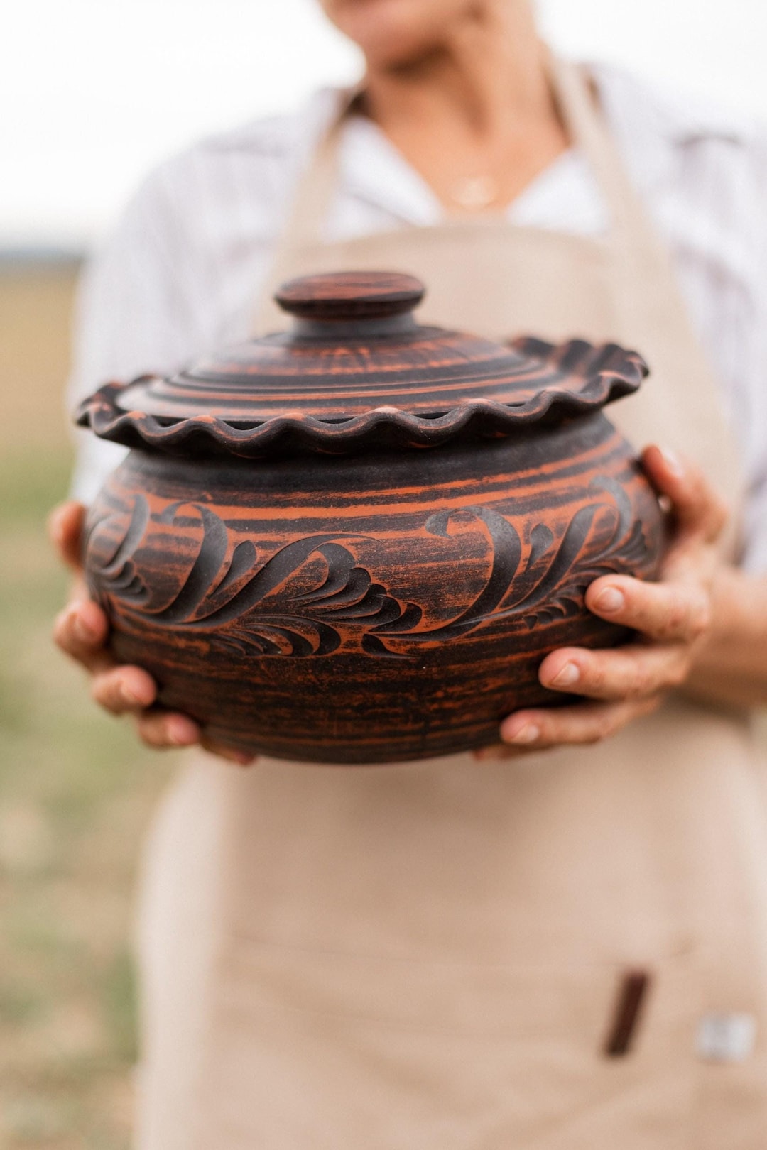 Ollas Cazuela De Barro Primer Uso Cacerola De Barro Con Tapa Olla