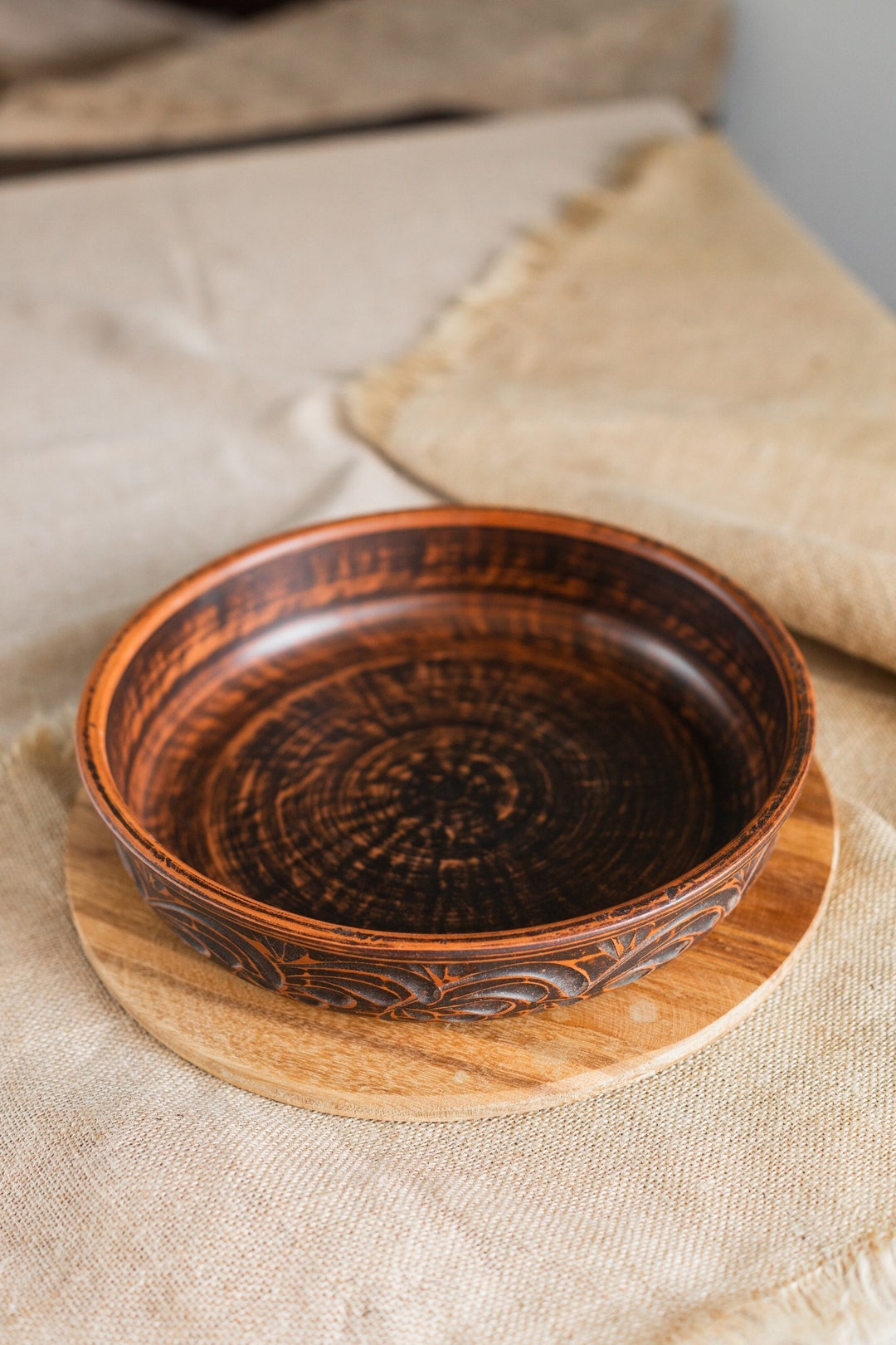 Handmade Pan Handmade Clay Crepe Pan, Eco-friendly Pottery Pancake Pan, Clay ...