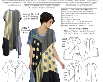 WAVE, womens PDF sewing pattern