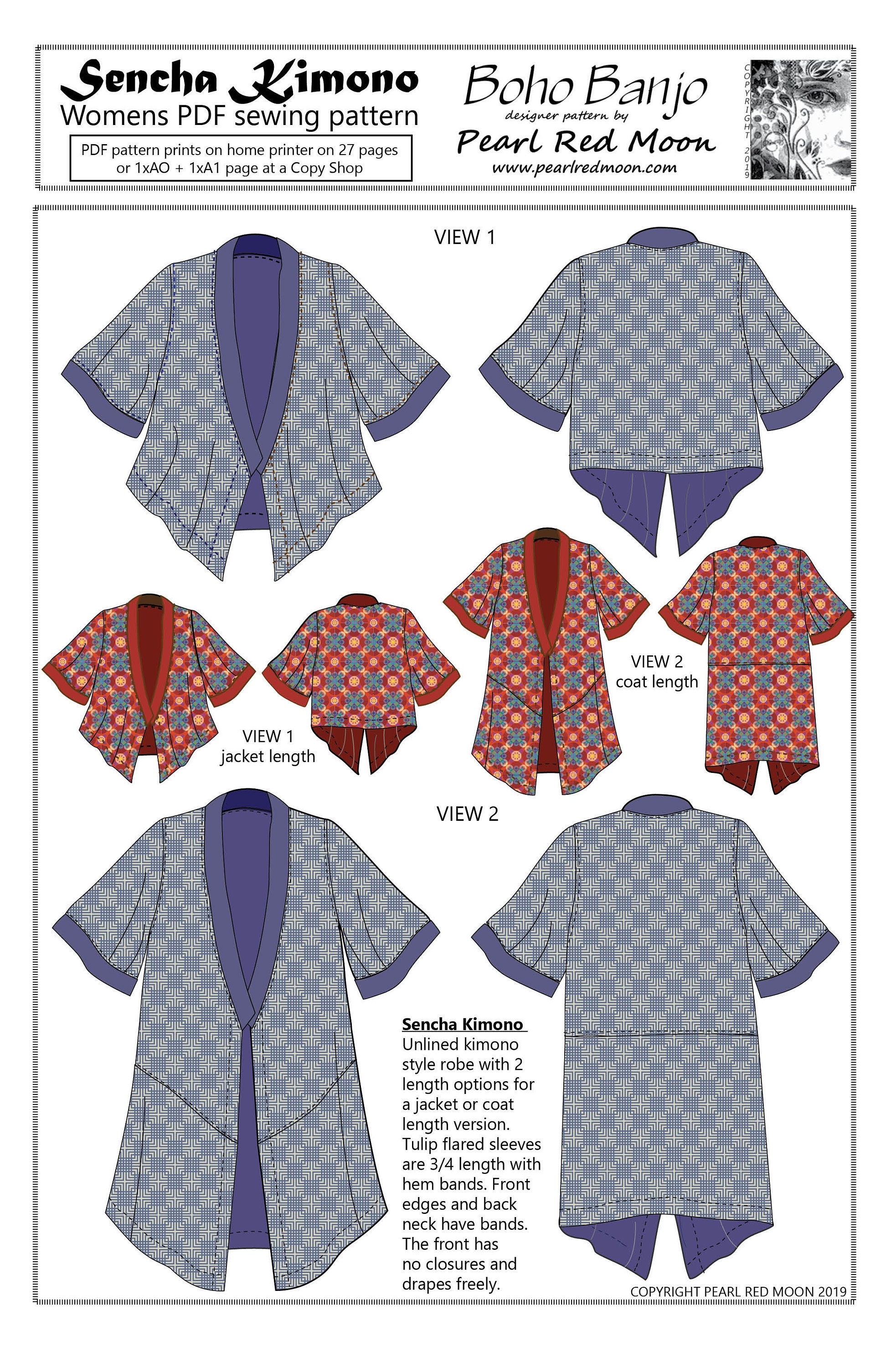 Japanese Kimono Sewing Pattern