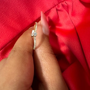 diamond ring promise ring dainty ring stackable ring gift for her minimalist ring simple diamond ring women diamond  ring wedding band