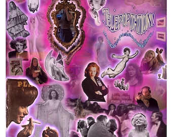 Vintage Sci-Fi Femme surrealistische Collage | Retro Filmische Wandkunst | Olivia Ballard Druck