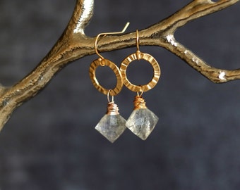 Worn on Dead To Me S3E7 Judy Hale Linda Cardellini Crystal circle earrings, Eterna earrings Vitrine Designs gift under 70 birthstone gift