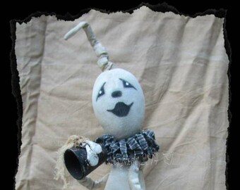 Ghost, Primitive, Folk Art, HALLOWEEN, Whimsy, Gooney, DOLL PATTERN