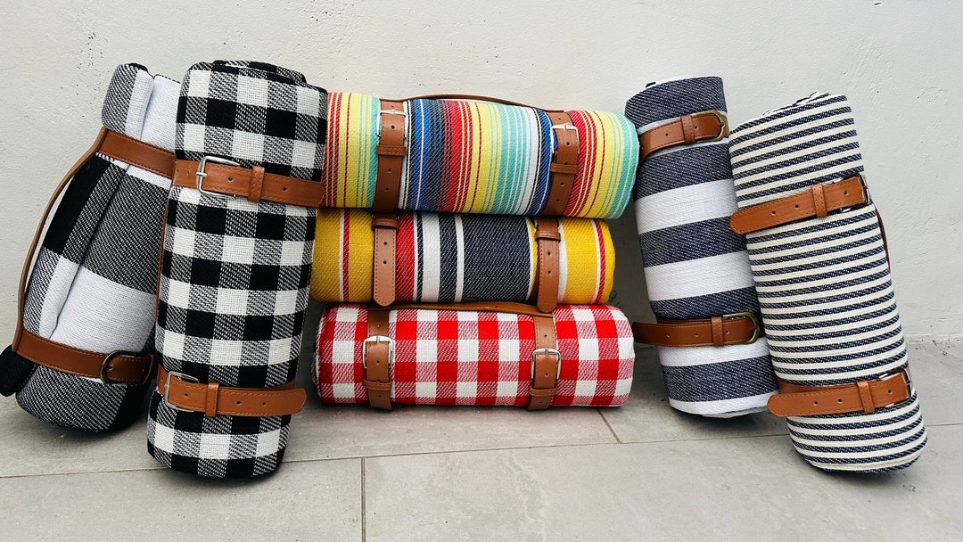Couverture De Pique-nique TIBLEN – Doublure Polaire, Dos Imperméable – 51x46 Pouces