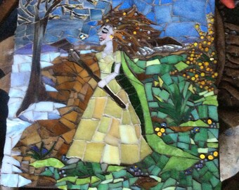 Mosaic Goddess of Spring, Special Orders, Highly detailed mosaic work, all subject matter, let's talk!