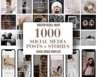 Modello di storie Instagram MRR Canva, Master Resell Rights e storie PLR, fatto per te, vendi su Etsy, grafica per social media PLR, modello