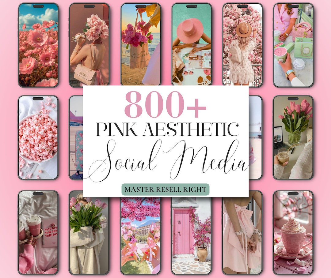 Pink Aesthetic Faceless Reels, Instragram Post, Social Media Videos ...