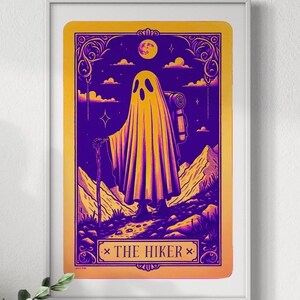 Spooktarotkaart afdrukken l afdrukbare posters l wandelposter l tarotposter l buitenshuis natuurliefhebber l digitale tarotprint l wandelen spookafdruk