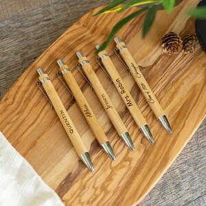 Custom Personalized Engraved Wood Pen - Graduation - Work - Business ...