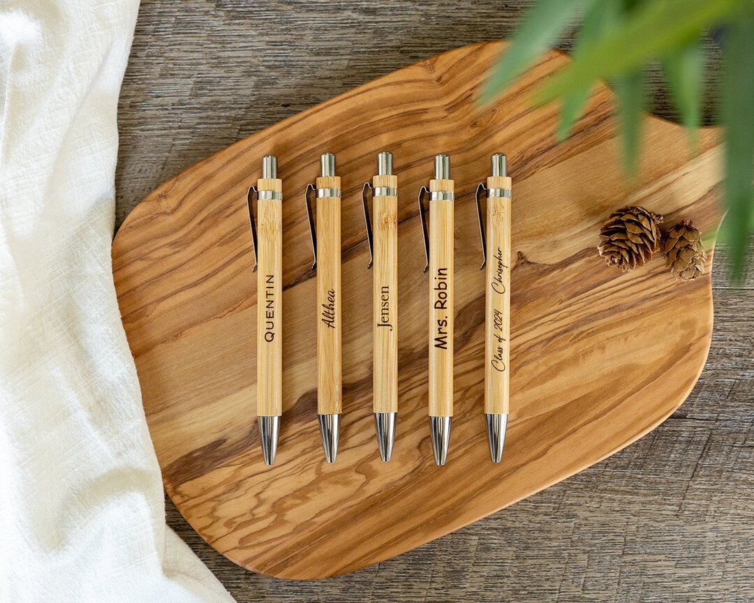 Custom Personalized Engraved Wood Pen - Graduation - Work - Business ...