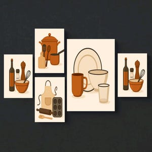 BEST DINNING 6-SET Wall Art – Stampa poster fisica – Non download digitale" 13x19, 11x17