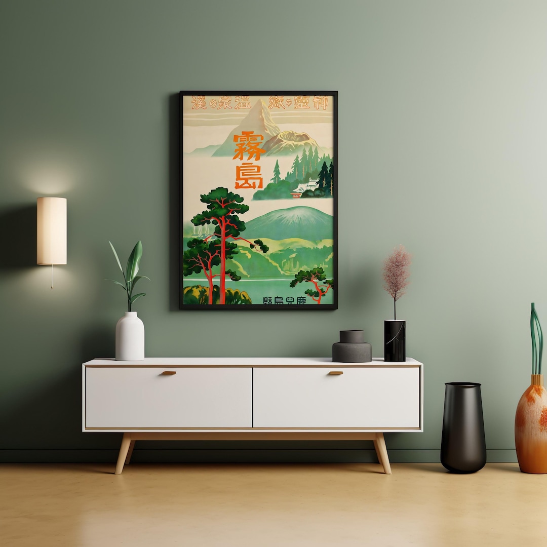 Japanese Retro Poster, Vintage Poster, Japanese Wall Art, Asian Art ...
