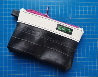 Eco Friendly Pouch - Recycled Bag - Bike Inner Tube - travel pouch zipper purse - repurposed, up cycled  made by Urchin Bags