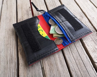 Small wallet - Vegan Gift - Cyclist Accessory - Made in Canada - Urchin Bags - Bike tube wallet