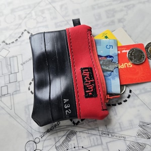 Petit porte-monnaie avec chambre à air - Chambres à air recyclées - Adapté aux vélos - Porte-monnaie végétalien - Rethink - Sacs oursins - Sac de tous les jours