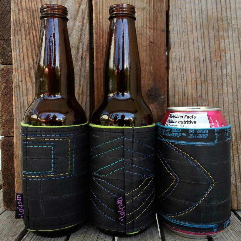 Beer Sleeves Beverage Cooler Eco Style Bike Tube Drink Etsy Canada