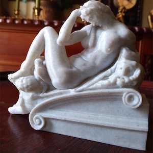 Allegory of Night by Michelangelo - 3D printed Marble-like PLA statue classic art figure, home decor, art piece