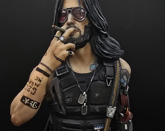 Mind Sculpter Johnny Silverhand - Cyberpunk 2077 🛒🔗 Collectible statue