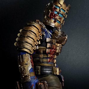 Handmade Sci-Fi Horror Armor Figure | Collectible Battle Suit Statue | Futuristic Warrior Display Model