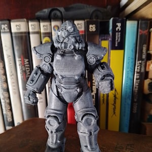 T51 Power Armor model, tabletop figure gift for gamers and fans