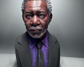 Busto inspirado en un actor legendario, escultura de retrato realista, ícono de Hollywood, decoración coleccionable de celebridades.