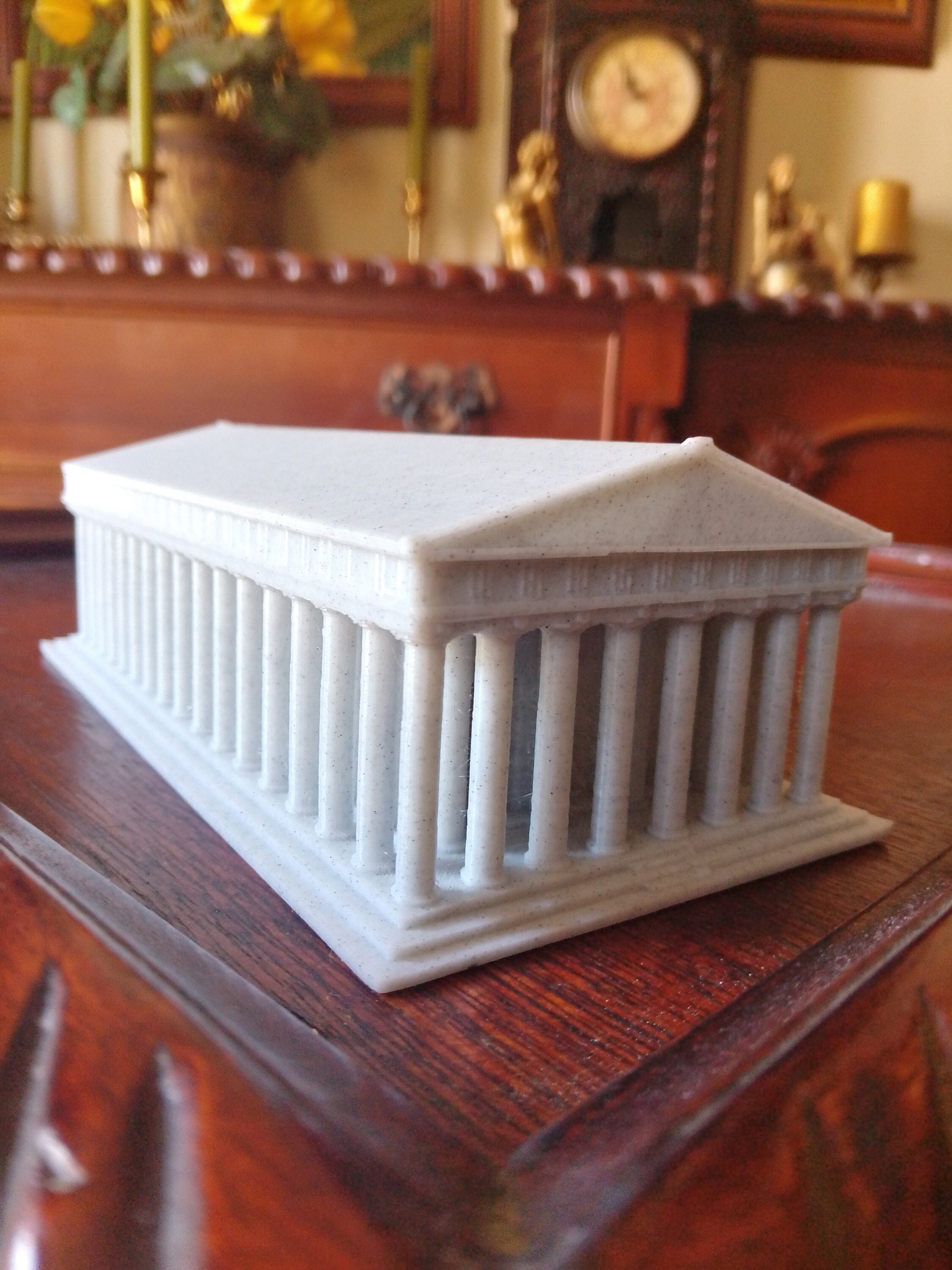 The Parthenon Acropolis temple in Greece(historic), 3D printed marble like model, giftbox, secret box for jewelry, art home decor