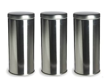 Perfectly Imperfect Sealed Tea Tins to Store Coffee, Tea, Spices - 6" tall