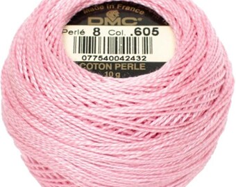 DMC 8 metre cotton cross stitch thread DMC 603 Cranberry Quantity 1