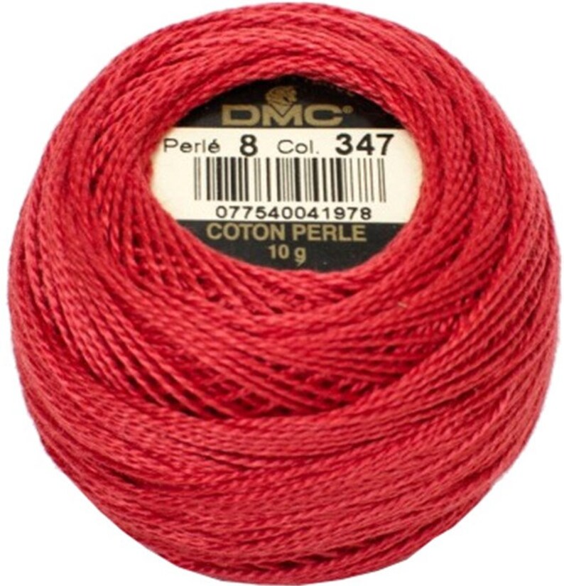Pink DMC Perle Cotton Thread Size 8 956, 223, 347, 316 347 V Dk Salmon Pink