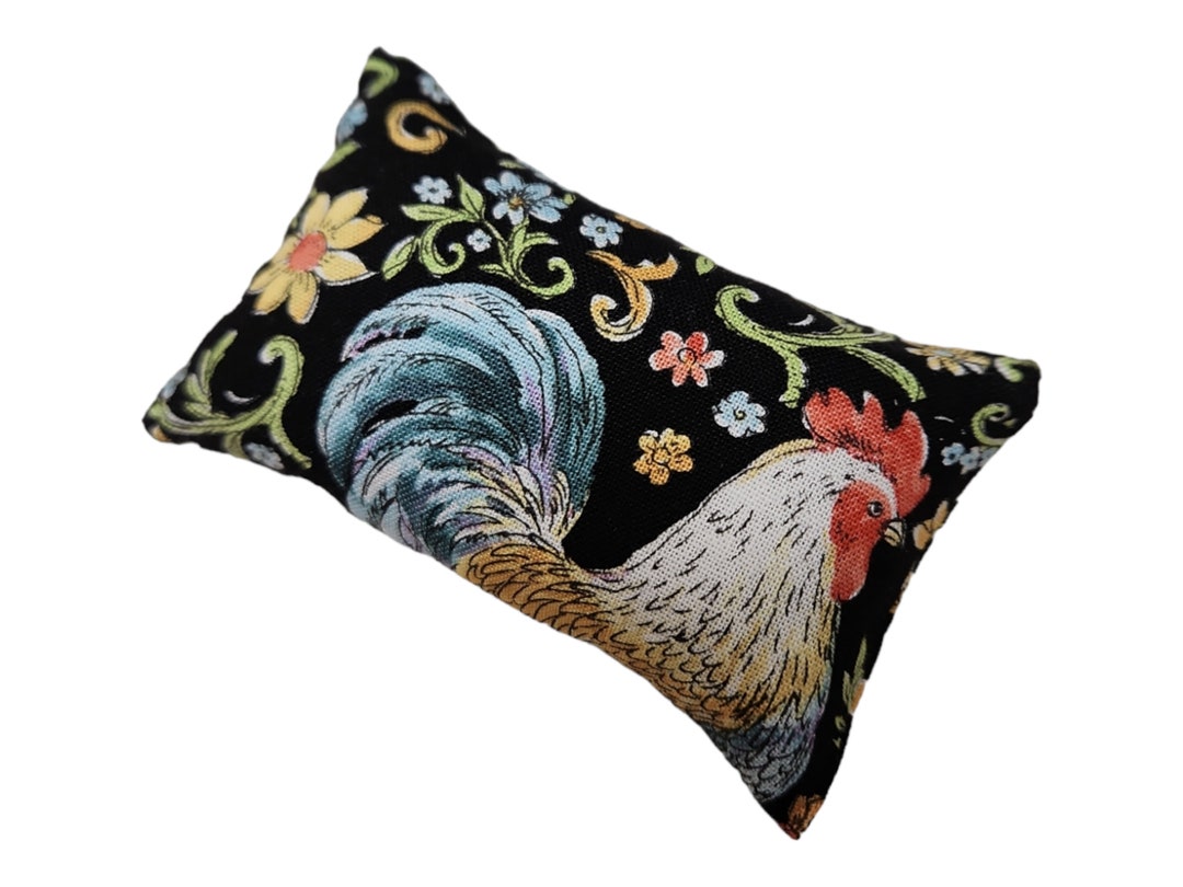Emery Pincushion / Pin Cushion Roosters Chickens Keep Your Needles Clean and Sharp Farm Animals