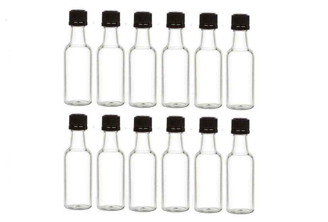 50 Ml Mini Liquor Bottles With Black Tamper Evident Cap Mini Shot