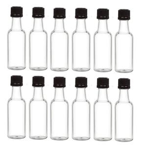 50 ml Mini Liquor Bottles with Black Tamper Evident Cap Mini Shot Alcohol Bottles Made in the USA image 1
