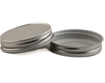 12 pcs Silver Mason Jar Lid for Regular Mouth Mason Jars BPA Free Plastisol Lined