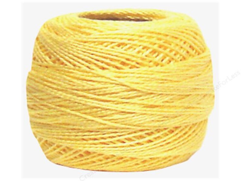 DMC Cotton Perle Thread Size 8 741 - Per 10 Gram Ball
