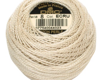 DMC 5201 ECRU Perle Cotton Thread | Size 8 | Beige