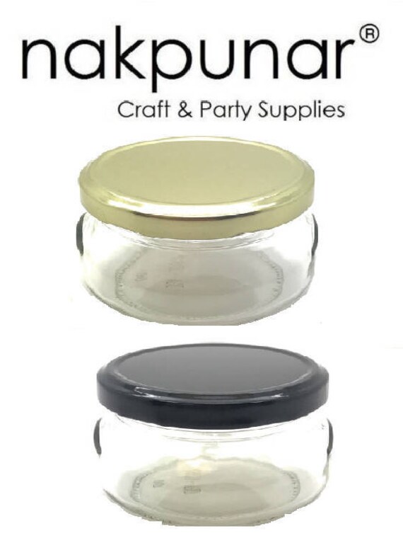 12 Pcs 8 Oz Glass Tureen Jars With Lids 250 Ml 