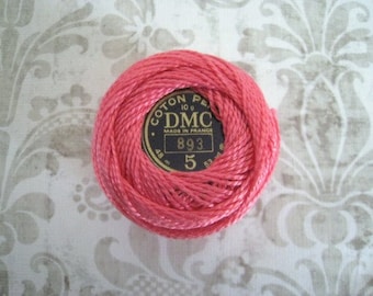 DMC 893 Perle Cotton Thread | Size 5 | Light Carnation