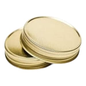 12 pcs Gold Mason Jar Lid for Regular Mouth Mason Jars BPA Free Plastisol Lined