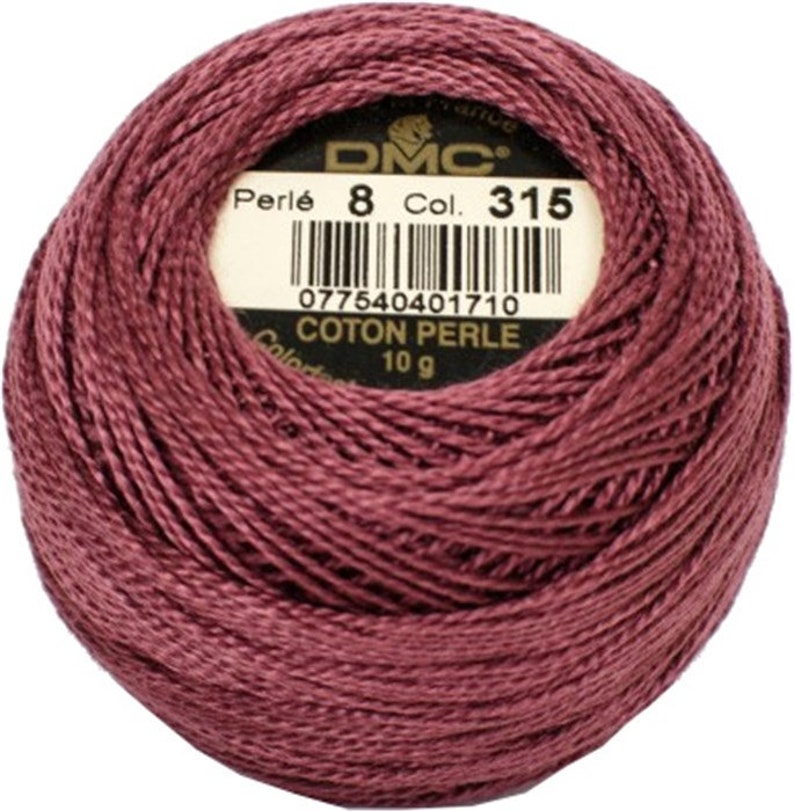 Pink DMC Perle Cotton Thread Size 8 956, 223, 347, 316 315 Md Dk Ant Mauve