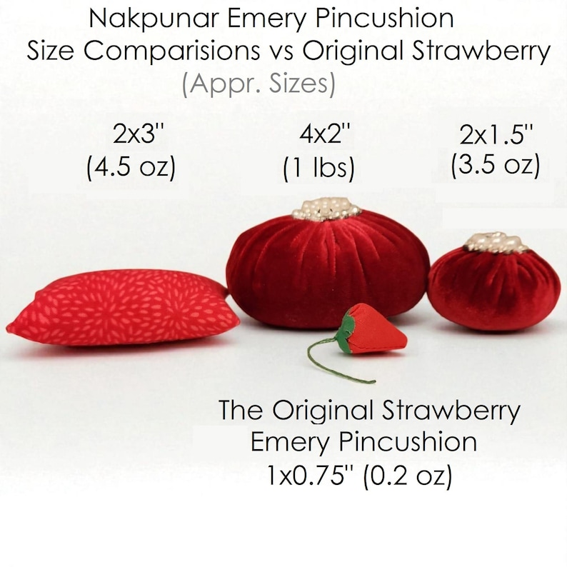 Aqua Blue Pincushion for Sewing - Filled with 1 lb of Abrasive Turkish Emery Sand image 3