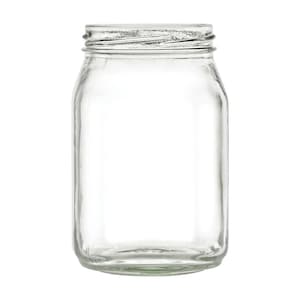 Set of 12, 16 fl oz Victorian Square Glass Jar with your color Choice of Plastisol Lined BPA Free Lid: Gold Silver White Black