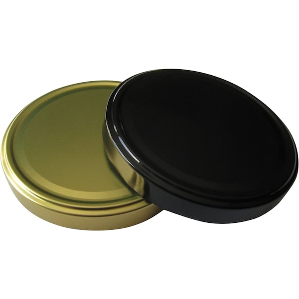 110TW Lug Lids for Glass Jars Replacement Lids - 8 Lugs, Plastisol Lined, BPA Free, Made in the USA