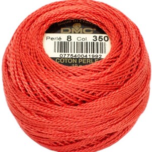 Pink DMC Perle Cotton Thread Size 8 956, 223, 347, 316 350 Md Coral Pink