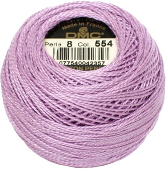 DMC 554 Pearl Cotton Thread | Size 8 | Light Violet
