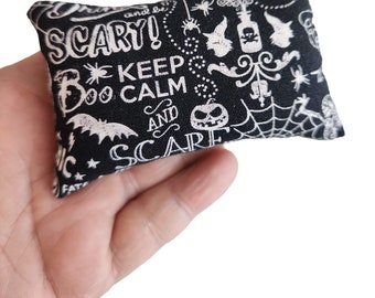 Keep calm and Scary on Pincushion filled with Emery Sand for Sewing Quilting. Keep your needles clean and sharp